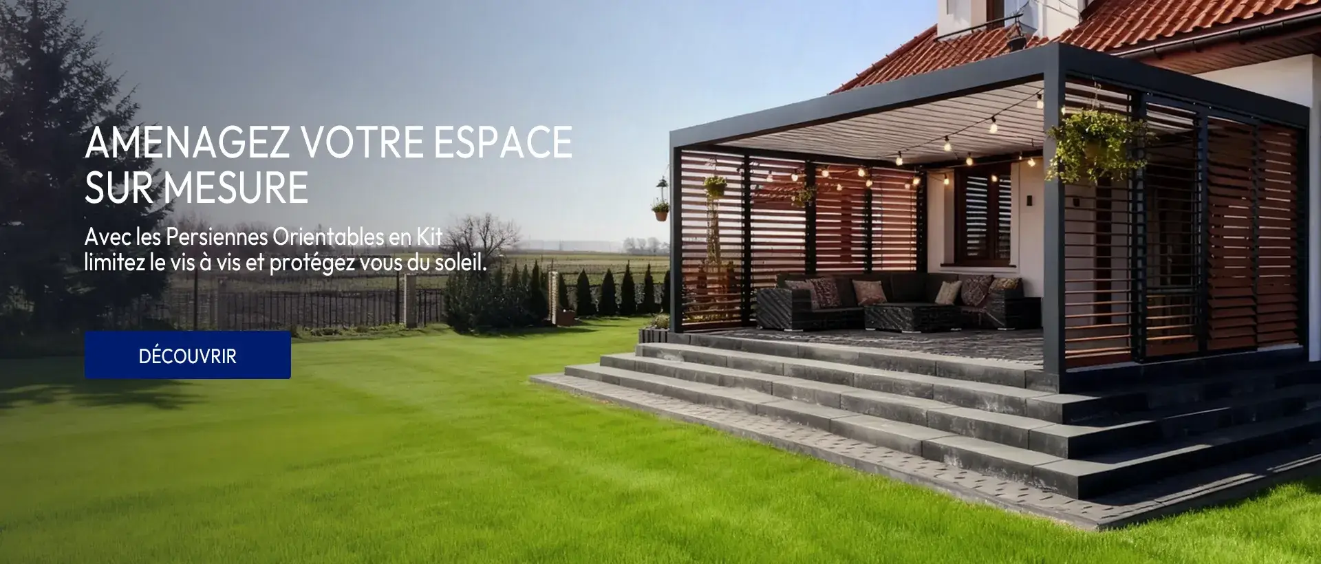 Des persiennes orientables en kit