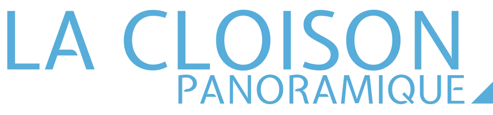 Logo Cloison Panoramique Glass Systems, système coulissant pivotant en verre format XXL
