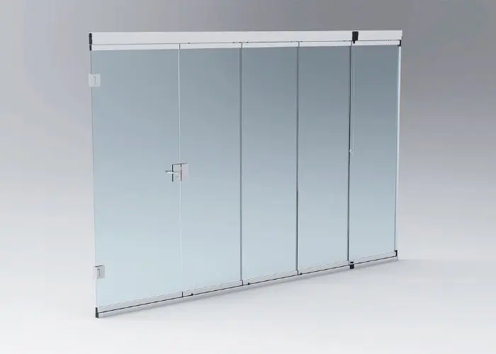 Porte de service ou main door pour Rideau de Verre Glass Systems, à installer en cas d'usage intensif comme dans des restaurants