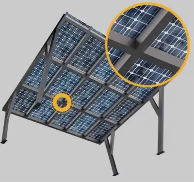 Drainage guidé, équipement optionnel de la Carport Photovoltaique