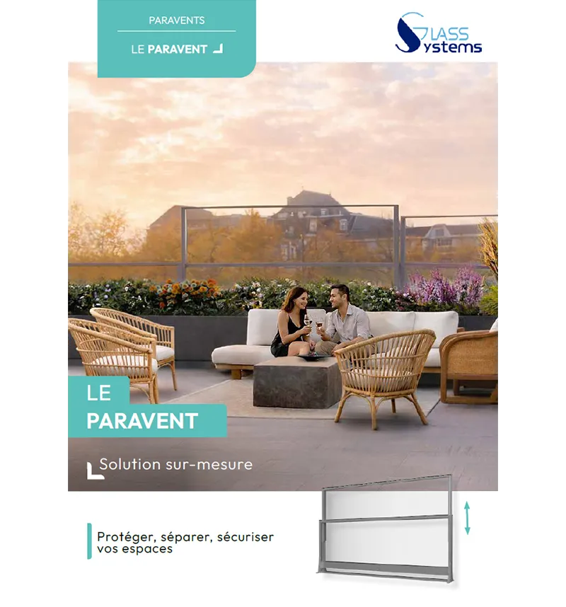 Catalogue Paravent Télescopique Rétractable en Verre Glass Systems