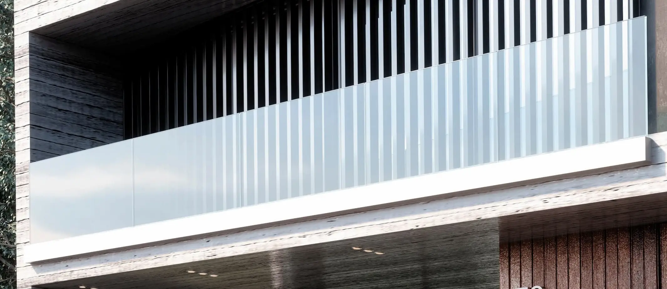 Garde-corps en verre design pour terrasse balcon escalier