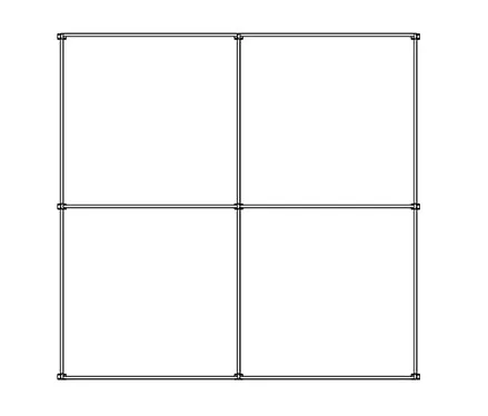 configuration de la Pergola Déco adossée au mur Glass Systems