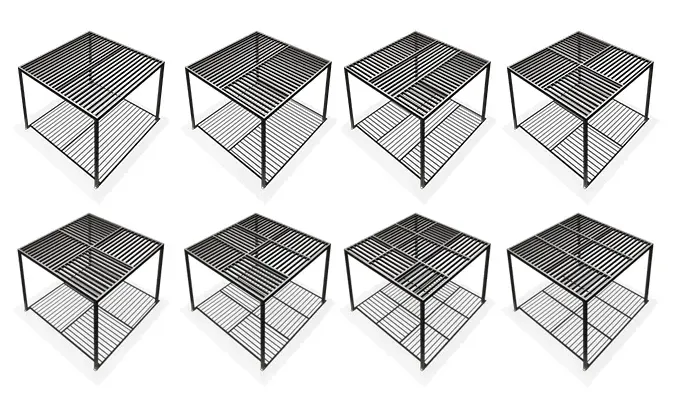 configuration pergola deco autoportées